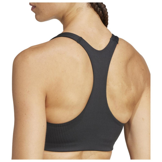 Adidas Γυναικείο μπουστάκι Powerreact Rib Medium Support Bra